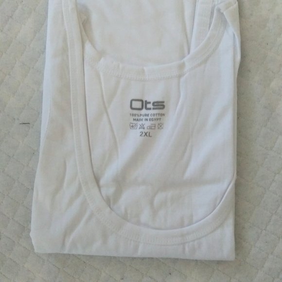 100% Egyptian cotton Mens undershirt set of 3 - Picture 2 of 4